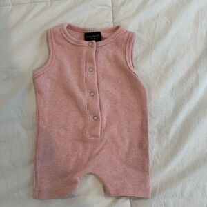 Little Bipsy Pink Sleeveless Baby Romper